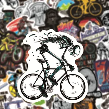 50 piezas de la Bicicleta de Montaña Pegatinas|carretera de Vinilo resistente al agua Pegatinas Para Botellas de Agua Portátil de Bicicletas Calcomanías